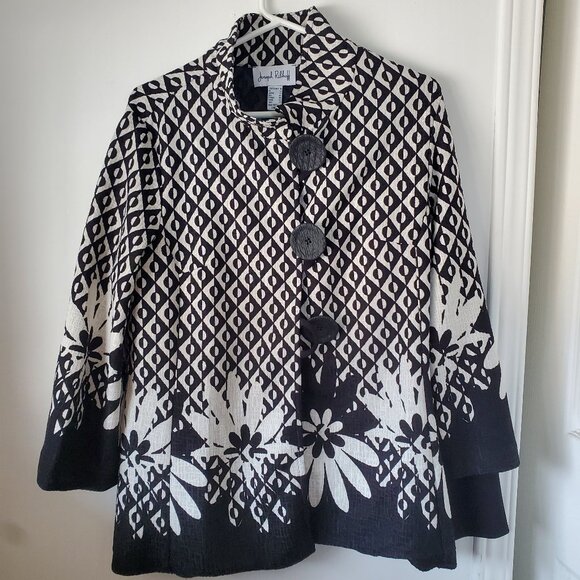 Dressy Black and White Jacket - Picture 1 of 8